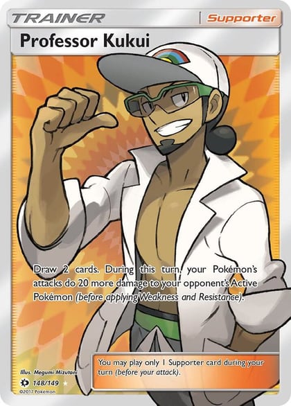 Professor Kukui (Full Art), SM Base Set 148/149