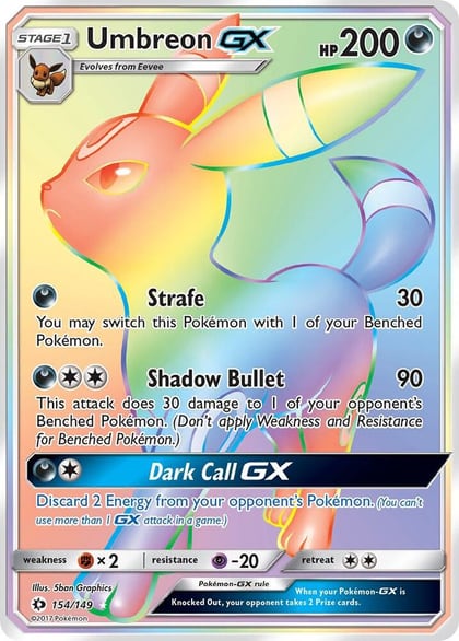Umbreon GX (Secret), SM Base Set 154/149