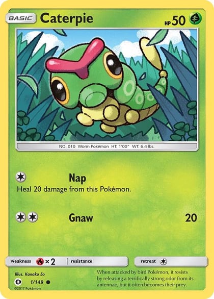 Caterpie, SM Base Set 1/149
