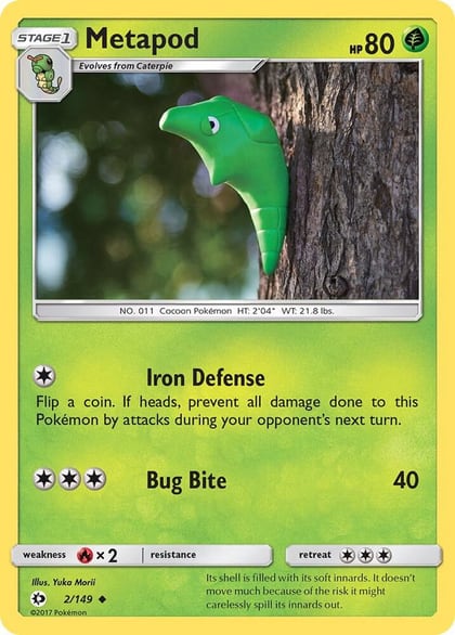 Metapod, SM Base Set 2/149