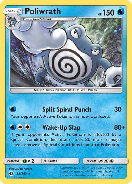 Poliwrath, SM Base Set 32/149