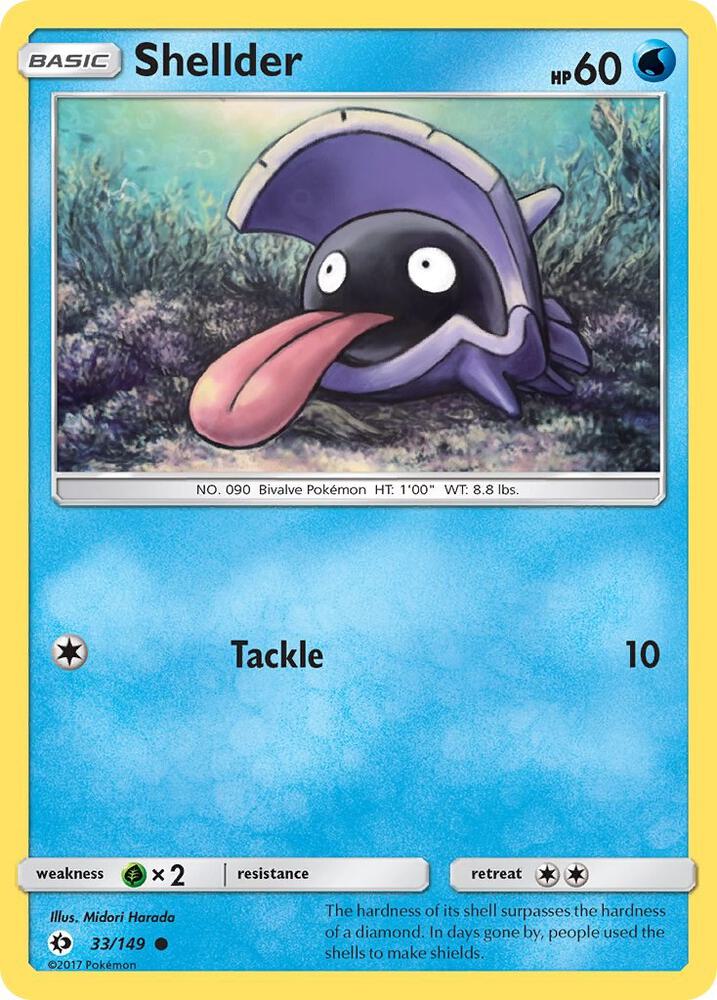 Shellder, SM Base Set 33/149