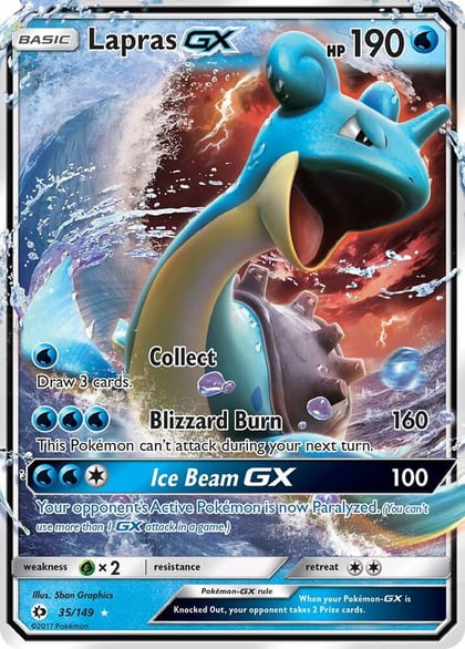 Lapras GX, SM Base Set 35/149