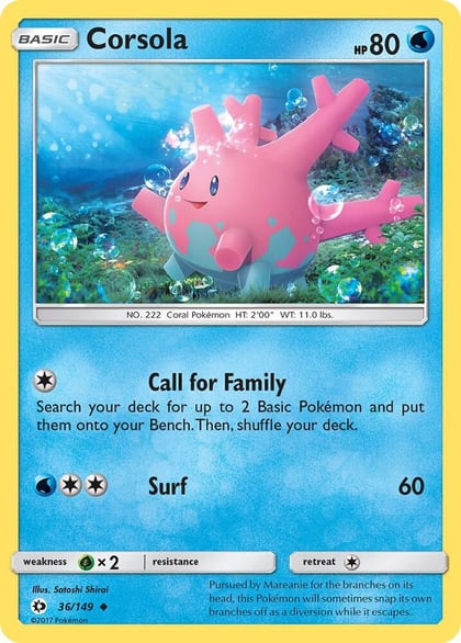 Corsola, SM Base Set 36/149