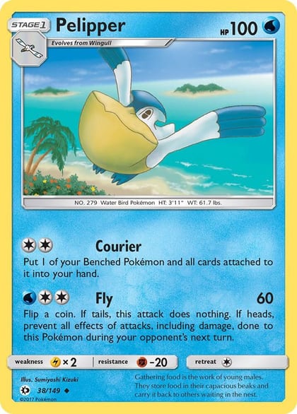 Pelipper, SM Base Set 38/149
