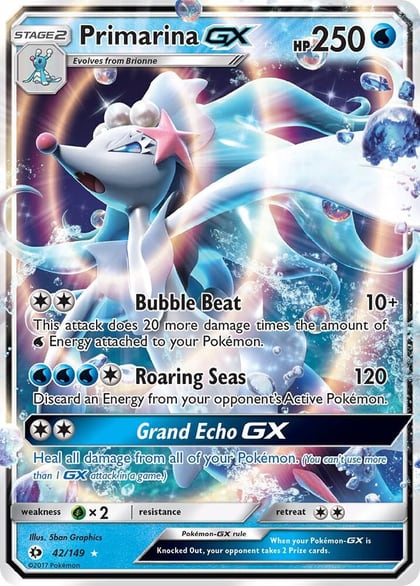 Primarina GX, SM Base Set 42/149