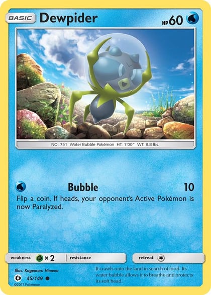 Dewpider, SM Base Set 45/149