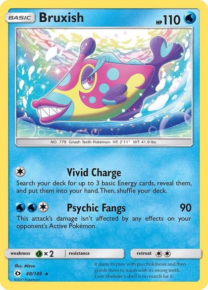 Bruxish, SM Base Set 48/149
