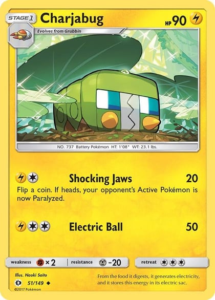 Charjabug, SM Base Set 51/149