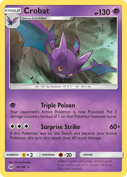 Crobat, SM Base Set 56/149