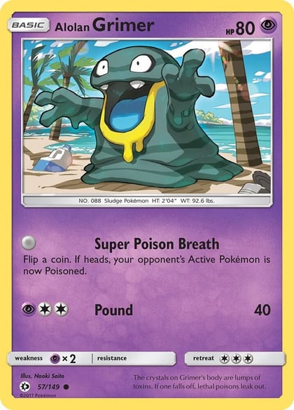 Alolan Grimer, SM Base Set 57/149