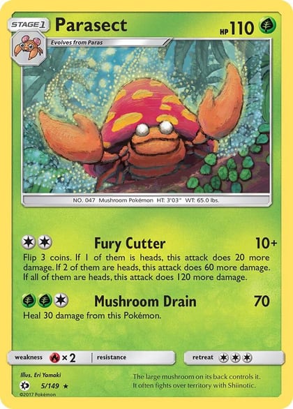 Parasect, SM Base Set 5/149