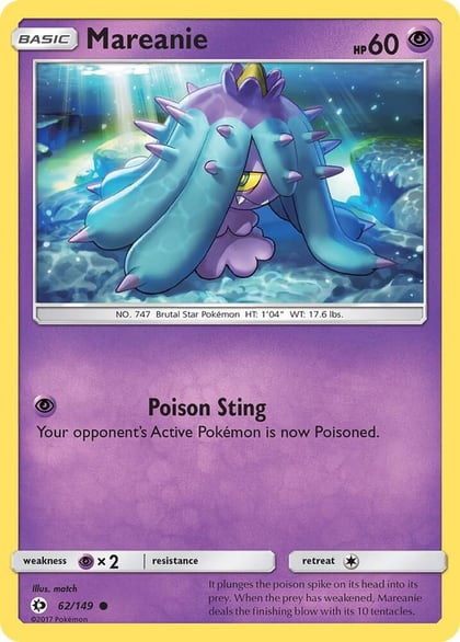 Mareanie, SM Base Set 62/149