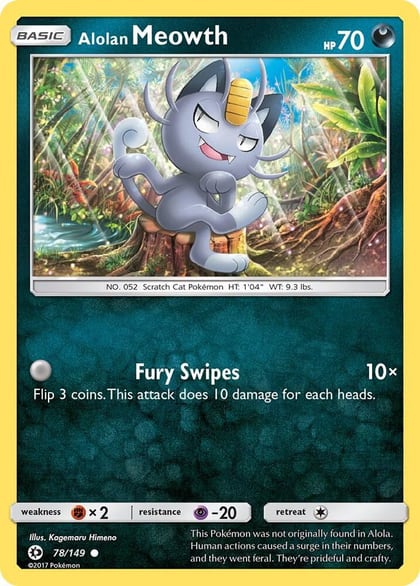 Alolan Meowth, SM Base Set 78/149