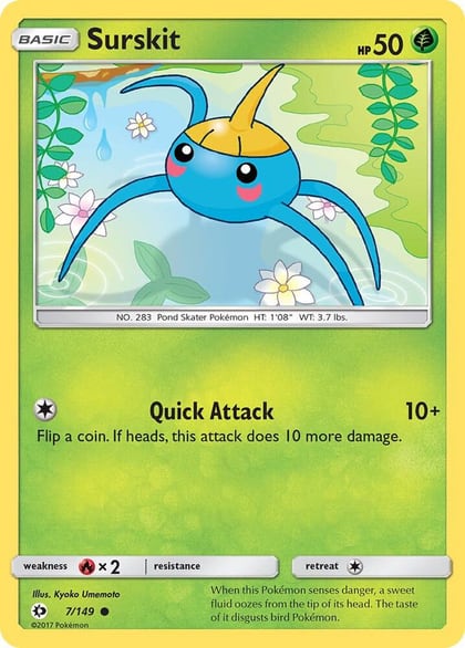 Surskit, SM Base Set 7/149