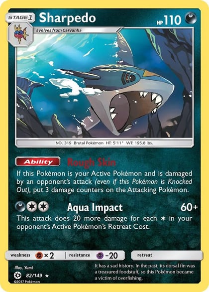 Sharpedo, SM Base Set 82/149