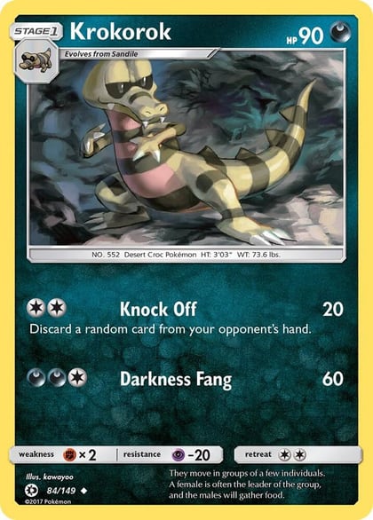 Krokorok, SM Base Set 84/149