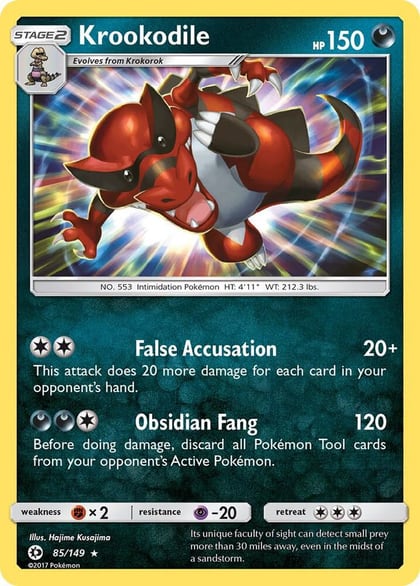 Krookodile, SM Base Set 85/149