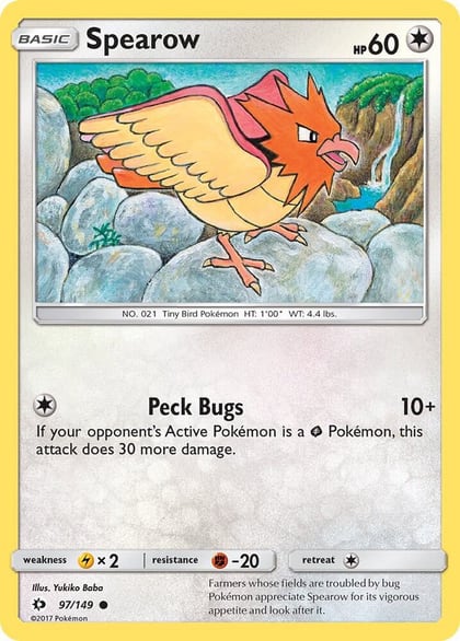 Spearow, SM Base Set 97/149