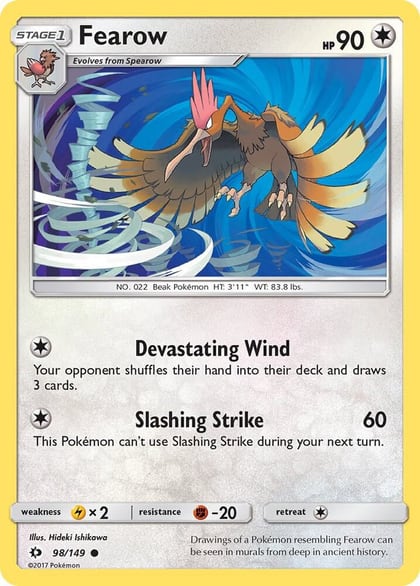 Fearow, SM Base Set 98/149