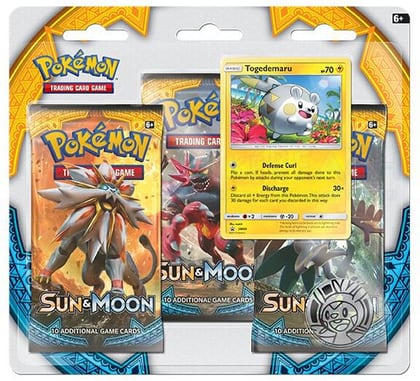 Sun & Moon Base Set 3 Pack Blister [Togedemaru], SM Base Set P126052