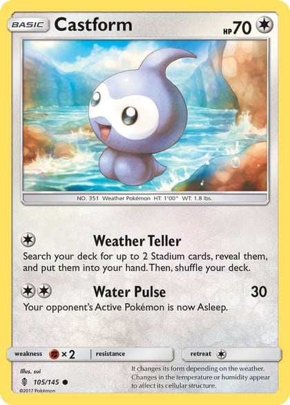 Castform, SM - Guardians Rising 105/145