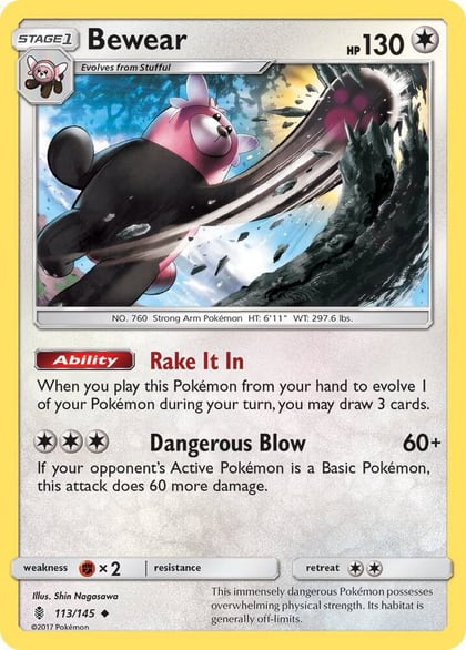 Bewear, SM - Guardians Rising 113/145