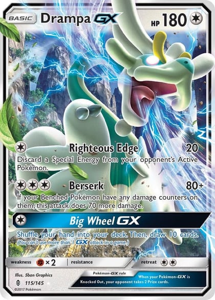 Drampa GX, SM - Guardians Rising 115/145