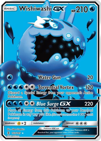 Wishiwashi GX (Full Art), SM - Guardians Rising 133/145