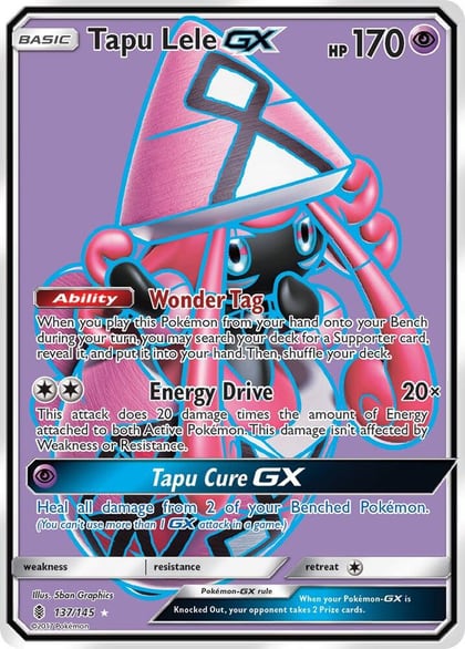 Tapu Lele GX (Full Art), SM - Guardians Rising 137/145