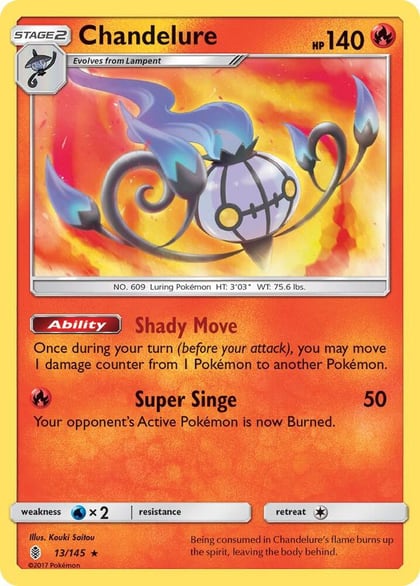 Chandelure, SM - Guardians Rising 13/145