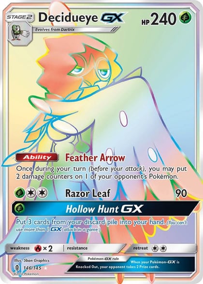 Decidueye GX (Secret), SM - Guardians Rising 146/145