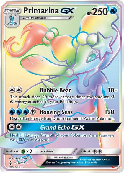 Primarina GX (Secret), SM - Guardians Rising 149/145