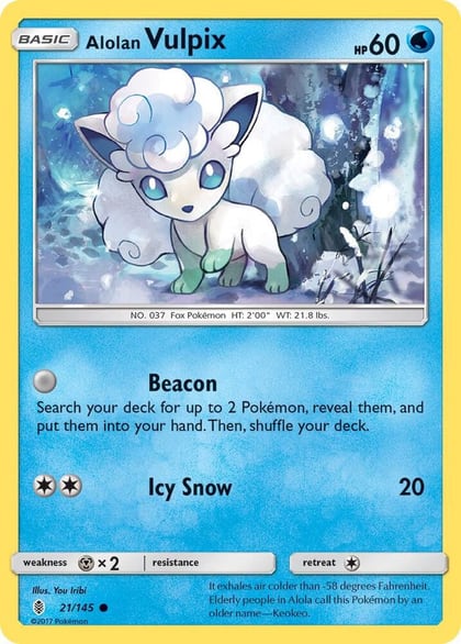 Alolan Vulpix, SM - Guardians Rising 21/145
