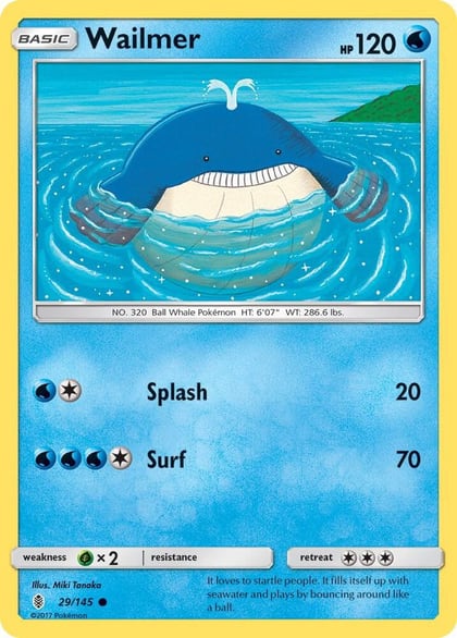 Wailmer, SM - Guardians Rising 29/145