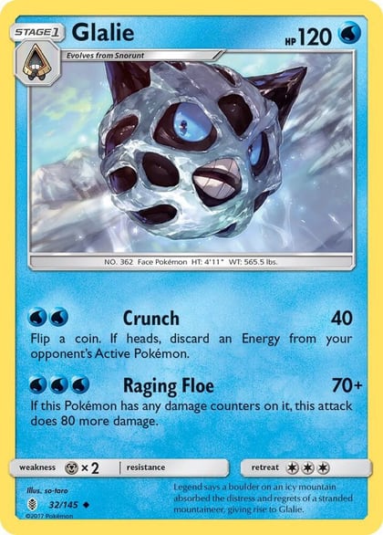 Glalie, SM - Guardians Rising 32/145