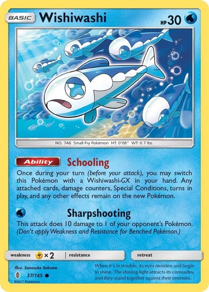 Wishiwashi, SM - Guardians Rising 37/145