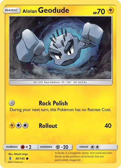 Alolan Geodude, SM - Guardians Rising 40/145