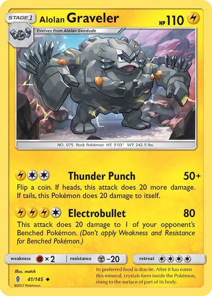 Alolan Graveler, SM - Guardians Rising 41/145