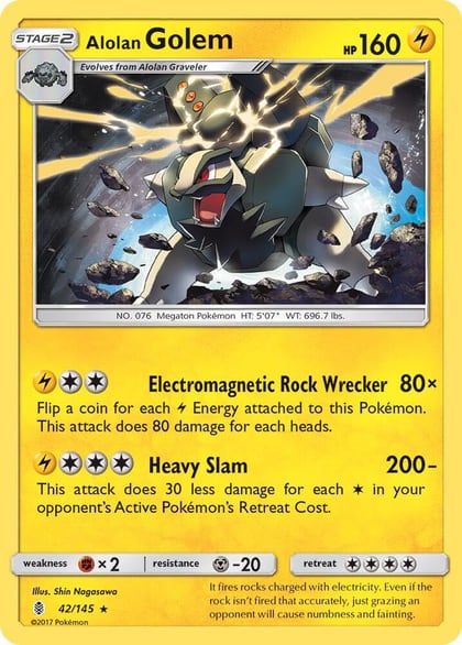 Alolan Golem, SM - Guardians Rising 42/145