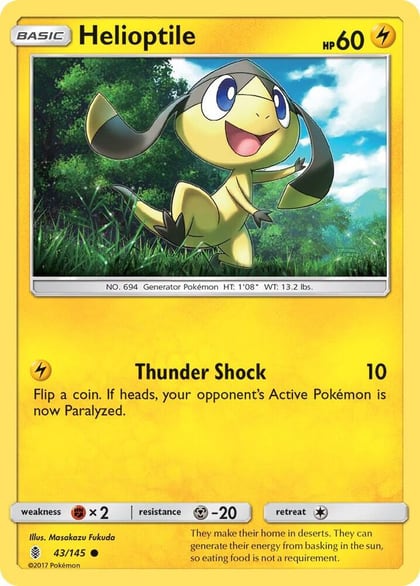 Helioptile, SM - Guardians Rising 43/145