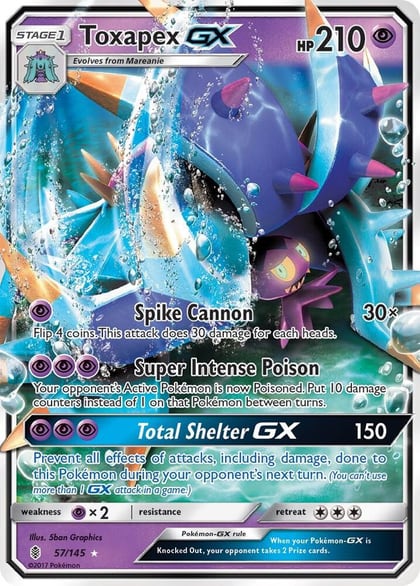 Toxapex GX, SM - Guardians Rising 57/145