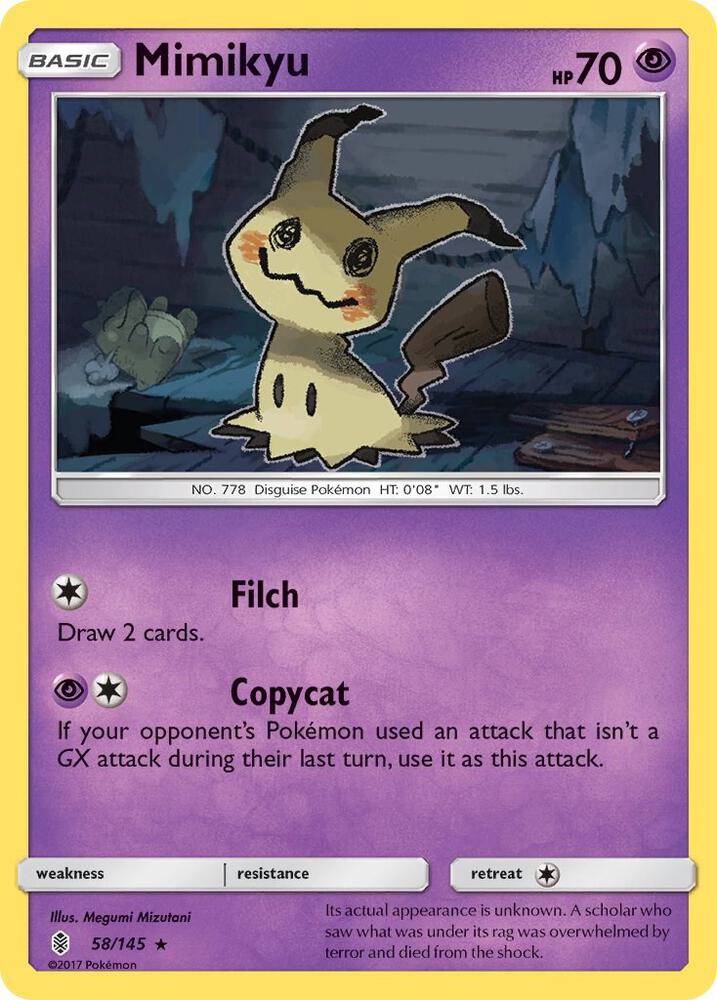 Mimikyu, SM - Guardians Rising 58/145