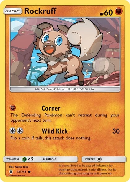 Rockruff, SM - Guardians Rising 73/145