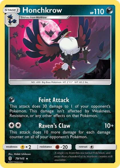 Honchkrow, SM - Guardians Rising 79/145
