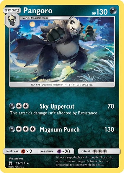 Pangoro, SM - Guardians Rising 82/145