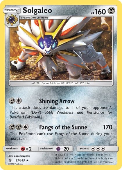 Solgaleo, SM - Guardians Rising 87/145