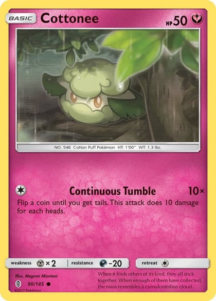 Cottonee, SM - Guardians Rising 90/145
