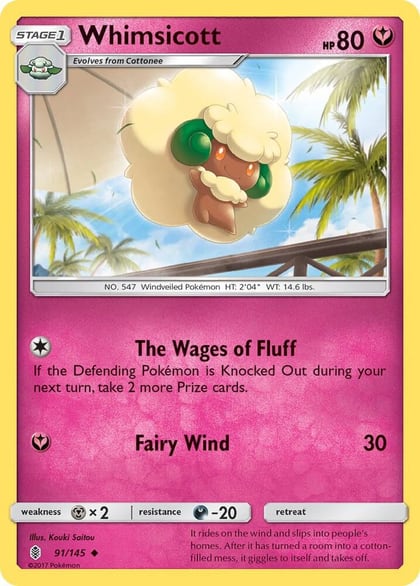 Whimsicott, SM - Guardians Rising 91/145