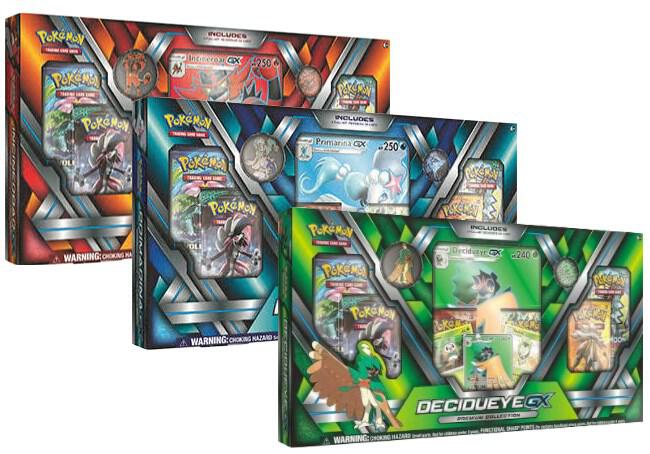 Premium Collection [Set of 3] Decidueye GX, Primarina GX, & Incineroar GX, SM - Guardians Rising P133809